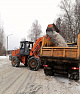 После снегопада в городе Новоуральск, ДКС приступает к вывозу снега с общегородских улиц