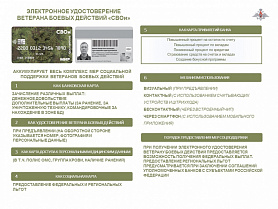 Министерство обороны Российской Федерации об электронном удостоверение ветерана боевых действий СВОи 