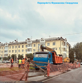 На перекрёстке Фурманова-Свердлова в городе Новоуральск стартовал капремонт водопровода