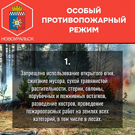 Подписано Постановление Об установлении особого противопожарного режима на территории Новоуральского городского округа